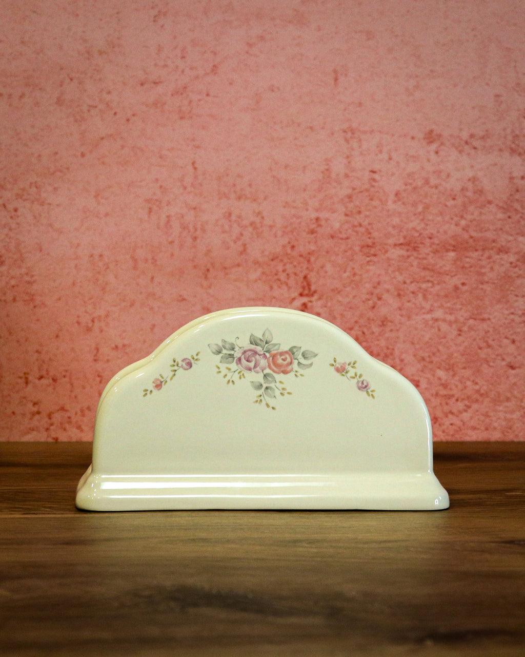 Vintage Pfaltzgraff Trousseau Napkin Holder – Retired Floral Stoneware Pattern