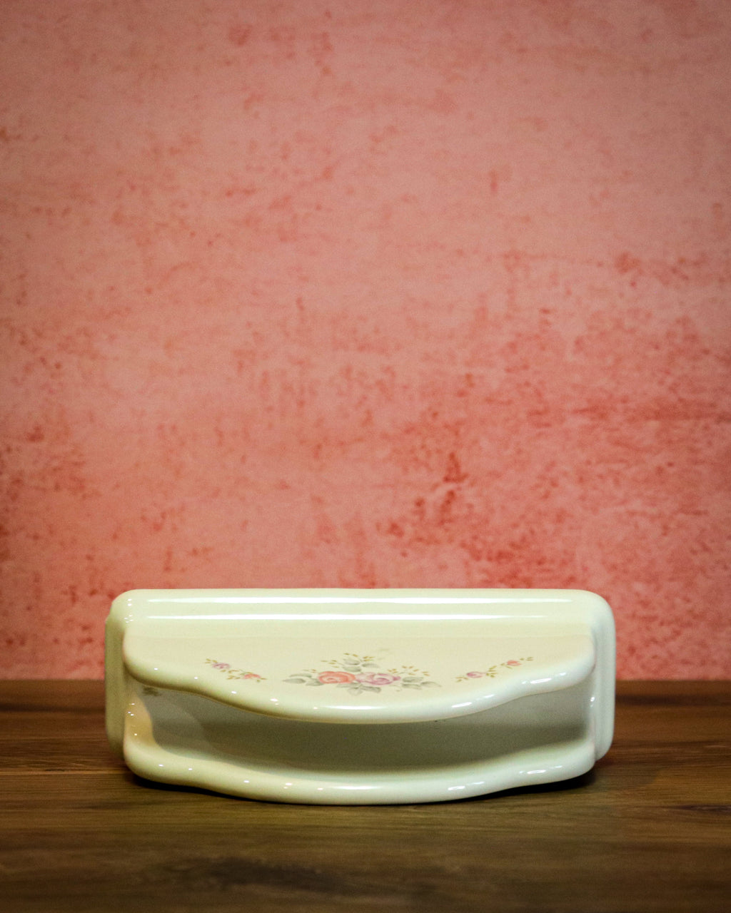 Vintage Pfaltzgraff Trousseau Napkin Holder – Retired Floral Stoneware Pattern