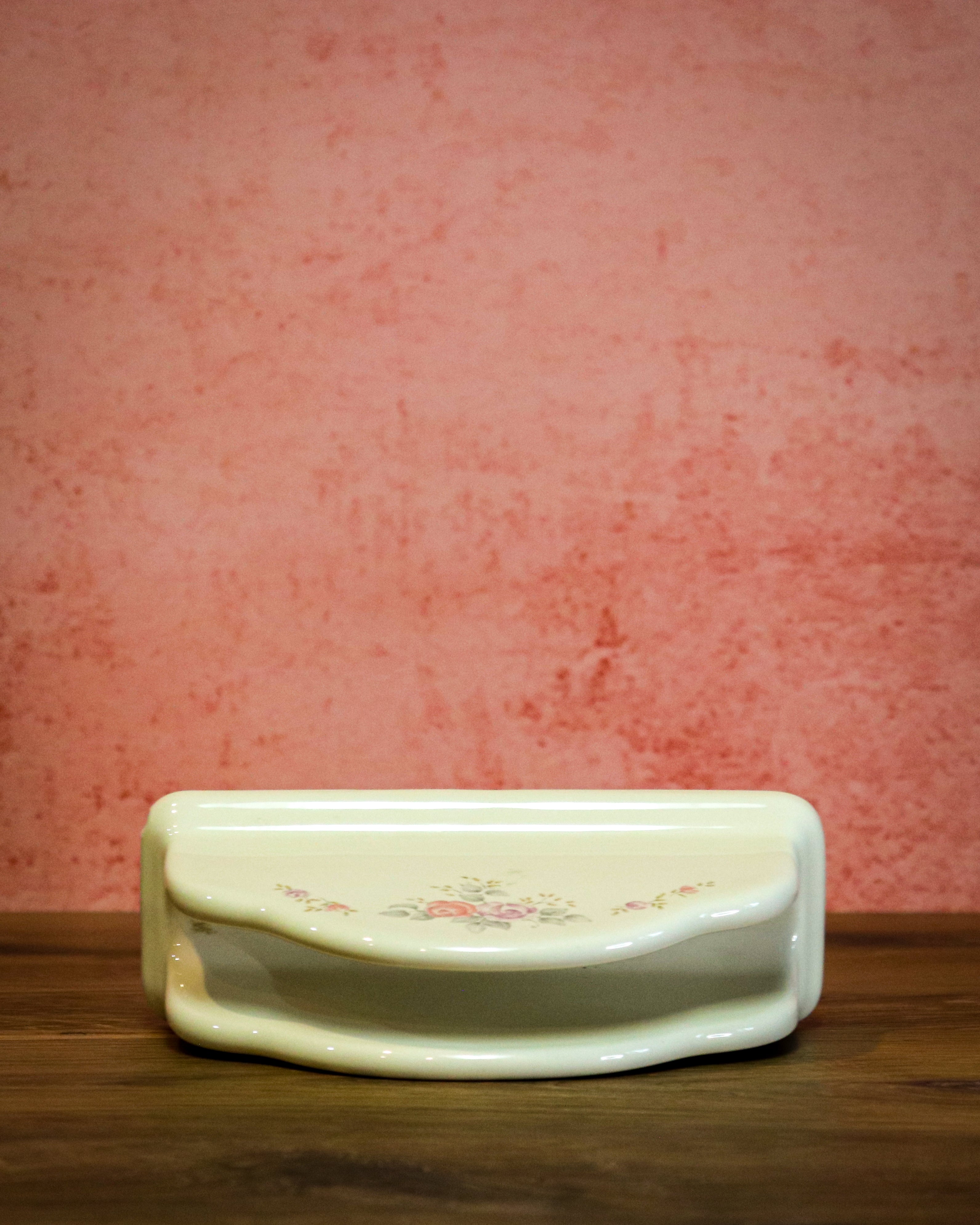 Vintage Pfaltzgraff Trousseau Napkin Holder – Retired Floral Stoneware Pattern