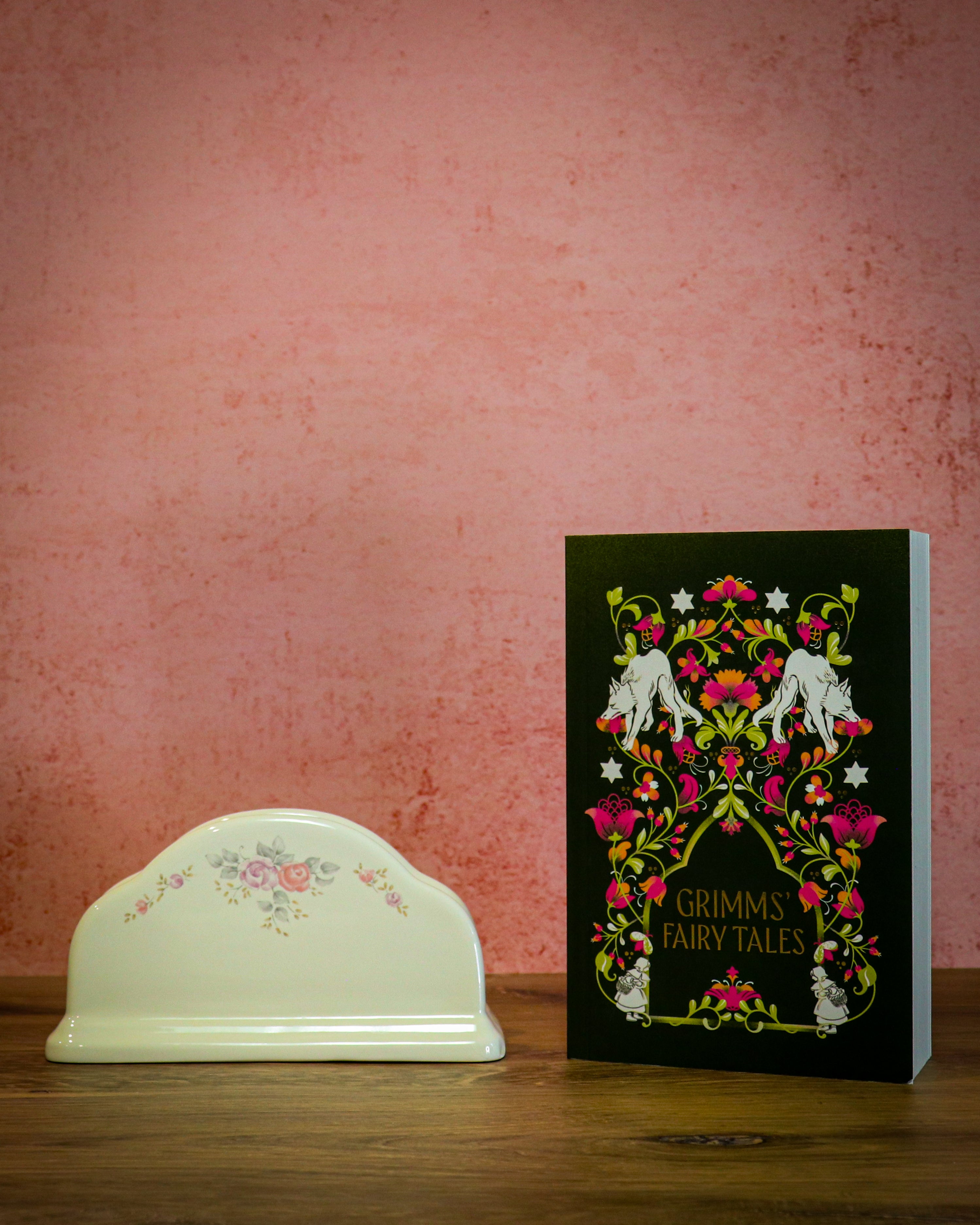 Vintage Pfaltzgraff Trousseau Napkin Holder – Retired Floral Stoneware Pattern