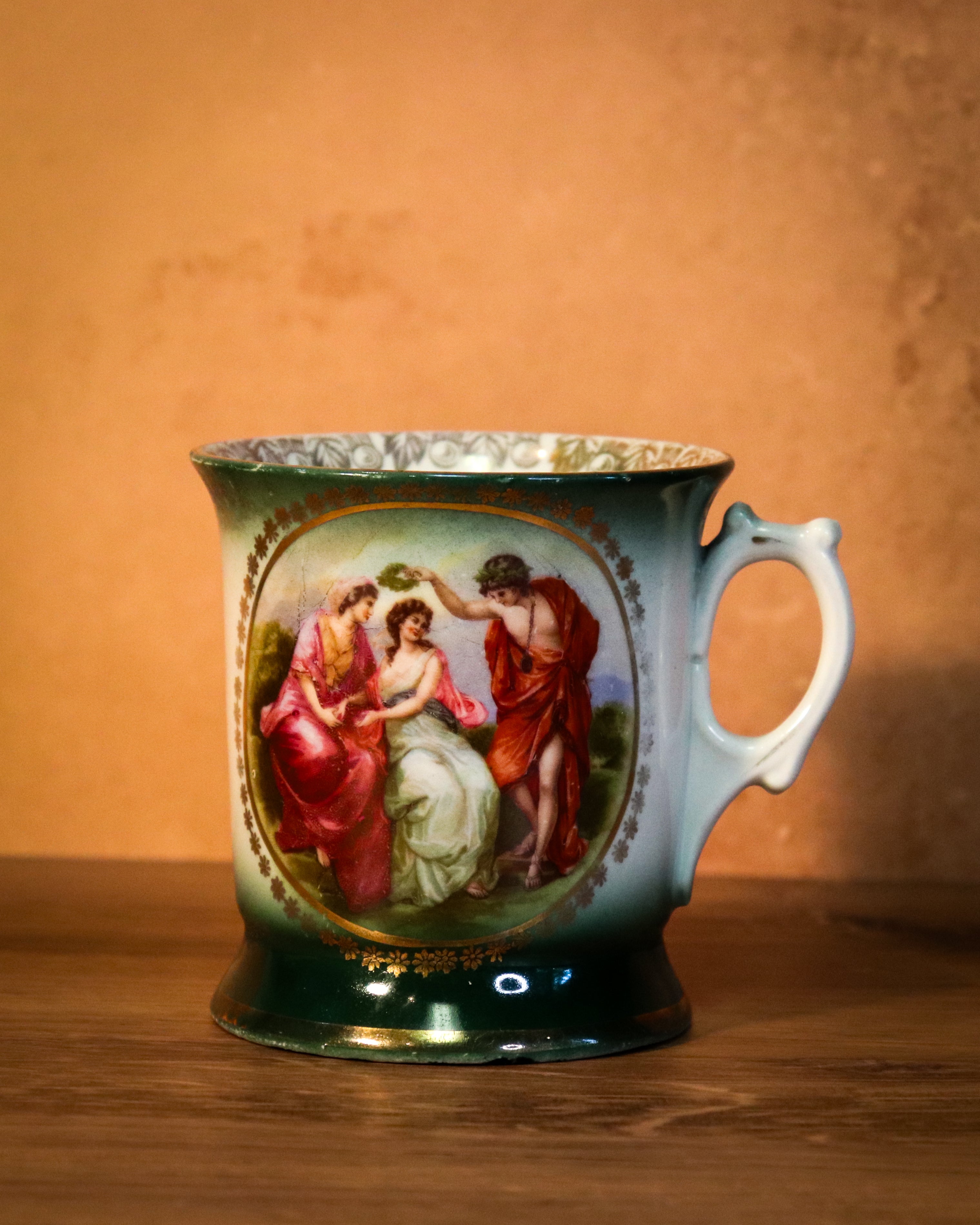 Antique Royal Vienna Fragonard Eggshell Porcelain Demitasse Cup