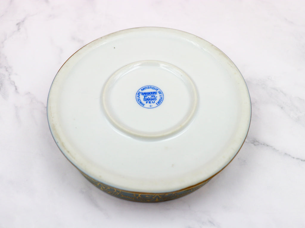 Rare Antoine Barrière Limoges France Porcelain Trinket Box – Pâte-sur-Pâte "L'Archère" Art Deco