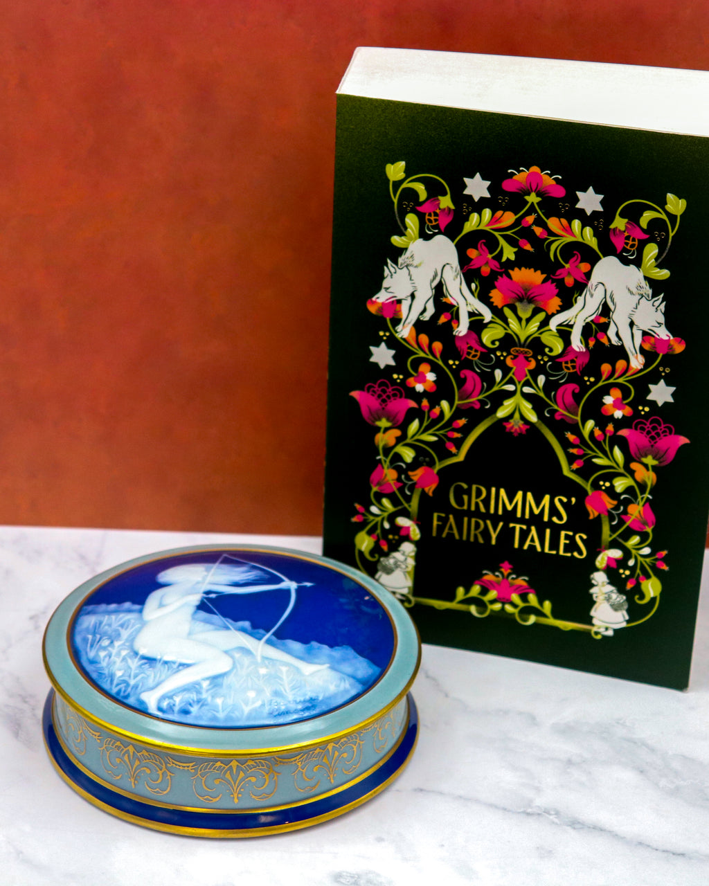 Rare Antoine Barrière Limoges France Porcelain Trinket Box – Pâte-sur-Pâte "L'Archère" Art Deco