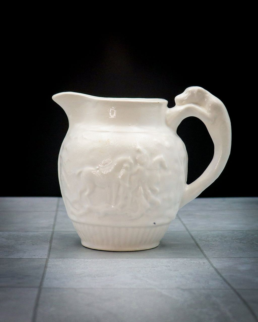 Vintage Wedgwood Barlaston Etruria Hunting Scene Creamer Pitcher Reproduction – Fox Handle England