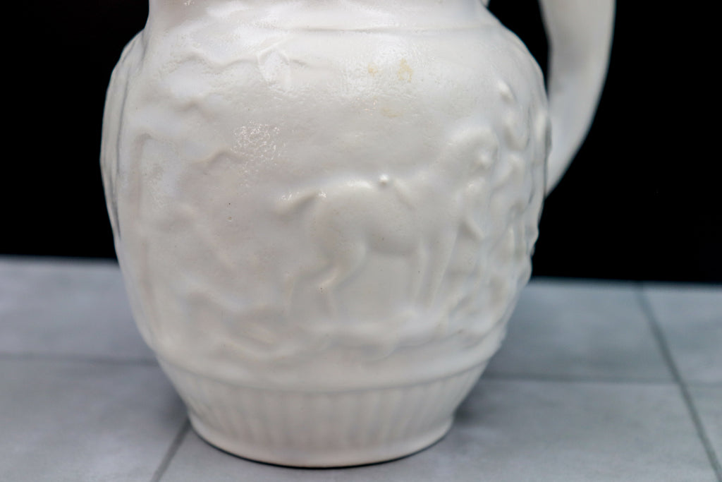 Vintage Wedgwood Barlaston Etruria Hunting Scene Creamer Pitcher Reproduction – Fox Handle England