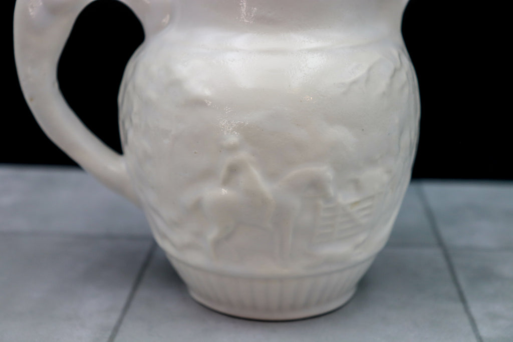 Vintage Wedgwood Barlaston Etruria Hunting Scene Creamer Pitcher Reproduction – Fox Handle England