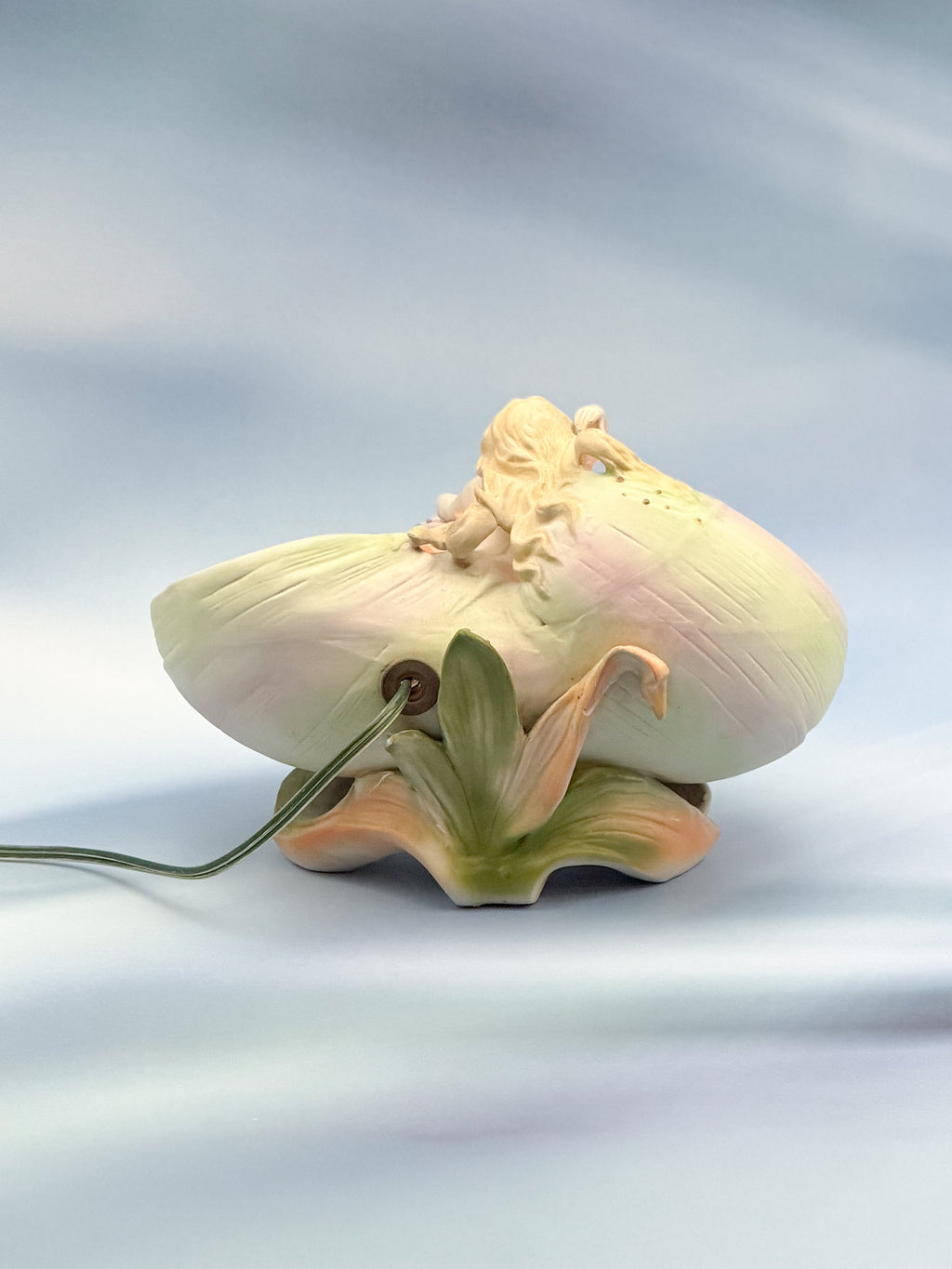 Royal Dux Art Nouveau Mermaid Shell Bowl – Antique Bohemian Porcelain Figural Centerpiece